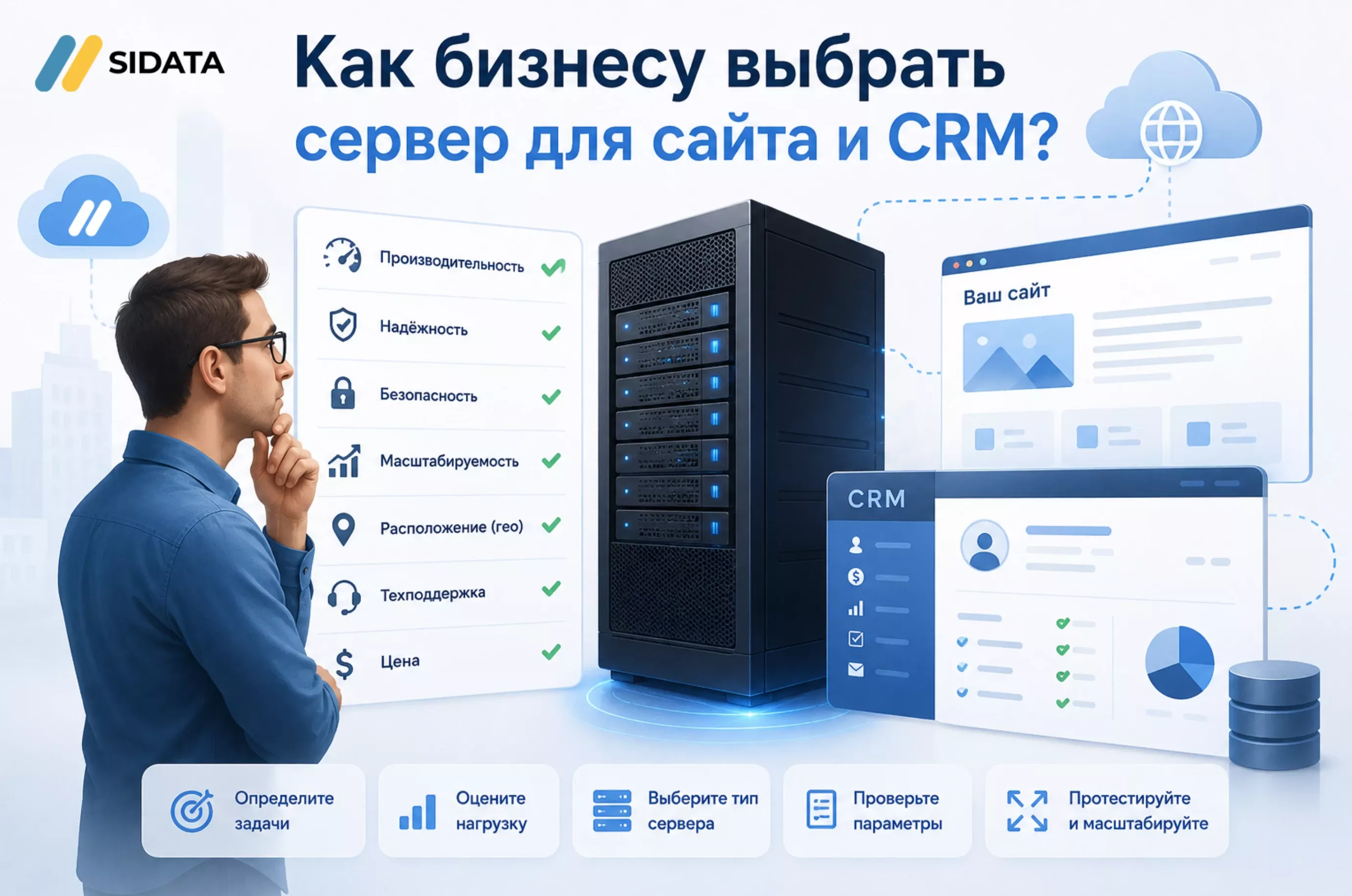 Как бизнесу выбрать сервер для сайта и CRM?