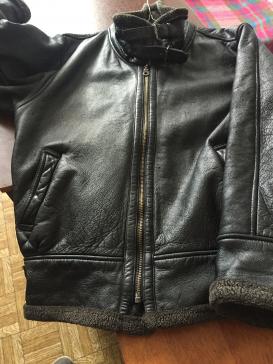 кожаная курточка после чистки и покраски