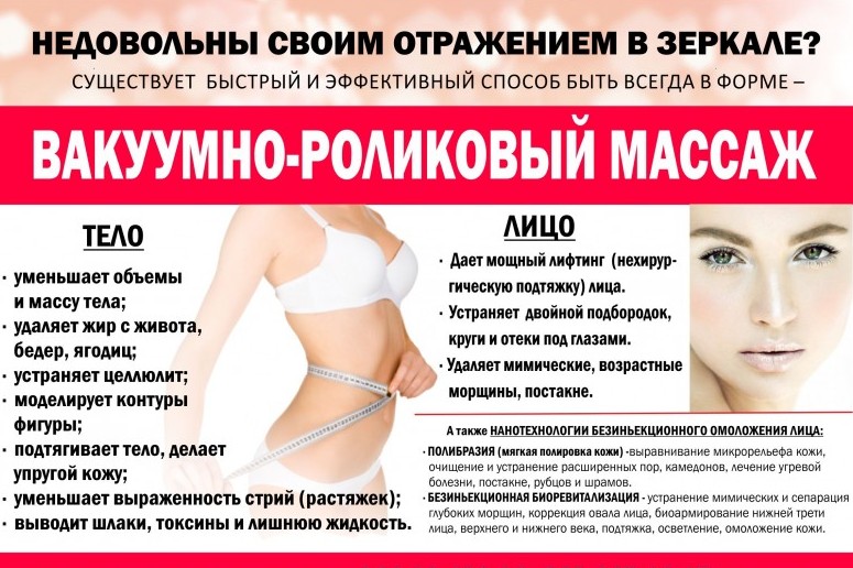 Вакуумно-роликовий масаж Акція: 10 процедур за ціною 8 (800 гривень)