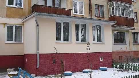 г. Чернигов, ул. Щорса, 45 Комплексная реконструкция балкона на 1 этаже жилого дома