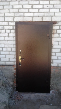 металлическая дверь с порошковой покраской