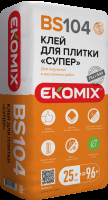 Суміш EKOMIX 'Клей для плитки «Супер» BS 104', 25 кг