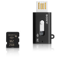 Флэш карта SONY + USB adapter (MS-A2GU2) 2 Гбайт