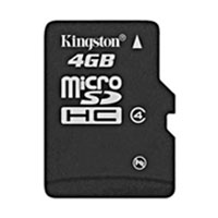 Флэш карта Kingston single-pack-card (SDC4/4GBSP) 4 Гбайт, microSD
