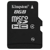 Флэш карта Kingston single-pack-card (SDC4/8GBSP) 8 Гбайт, microSD