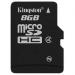 Флэш карта Kingston single-pack-card (SDC4/8GBSP) 8 Гбайт, microSD