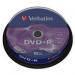 Диск DVD + R Verbatim 4.7Gb 16X CakeBox 10шт Silver (43498)