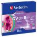 Диск DVD + R Verbatim 4.7Gb 16X Slim Box 5шт LightScr (43658)
