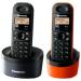 Телефон DECT PANASONIC KX-TG1312UA2 серый и оранжевый