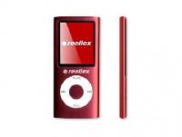 MP4 плеер Reellex UP-44 4Gb + слот microSD (metall red)