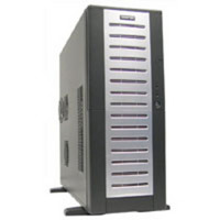 Корпус CHIEFTEC LBX-01B-B-SL-400 Medium Tower, ATX, Bravo, черно-серебряный