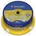 Диск DVD + RW Verbatim 4.7Gb 4x CakeBox 25 шт silver (43489)