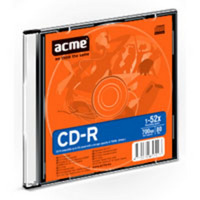 Диск CD-R ACME 700Mb 52x Slim Case 1шт (853023)
